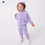 Kids Fashionable Hoodie Set, Kids Clothing Print and Trousers Two-Piece Set